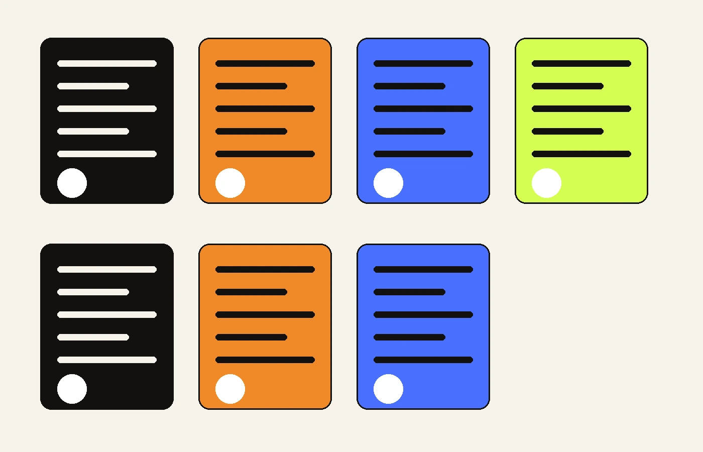 Abstract set of sales playbooks